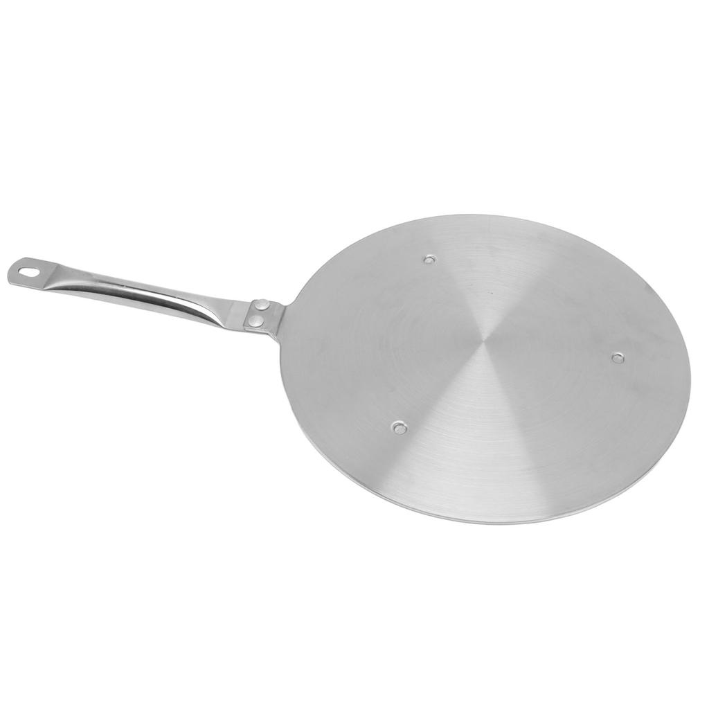 24cm Heat Diffuser Plate Stainless Steel Induction Cooker Heat Transfer Plate Adapter with Handle
