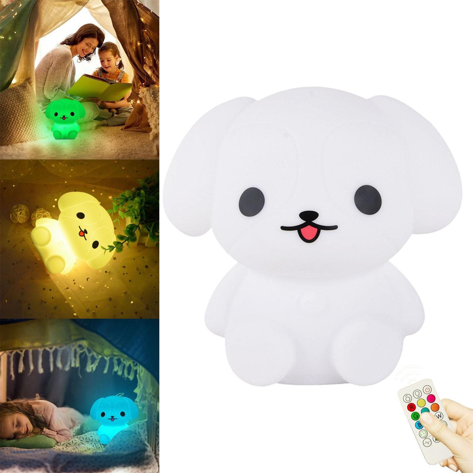 

LED Night Light For Kids Toddler Bed Room Decor Aesthetic Bedside Nursery Night Lamp For Breastfeeding Animal Baby NightLight білий