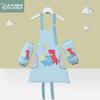 2025 Children Apron with Sleeve Set Waterproof Art Smock Painting Apron for Boys Girls Wipe Hands Painting Specific Apron