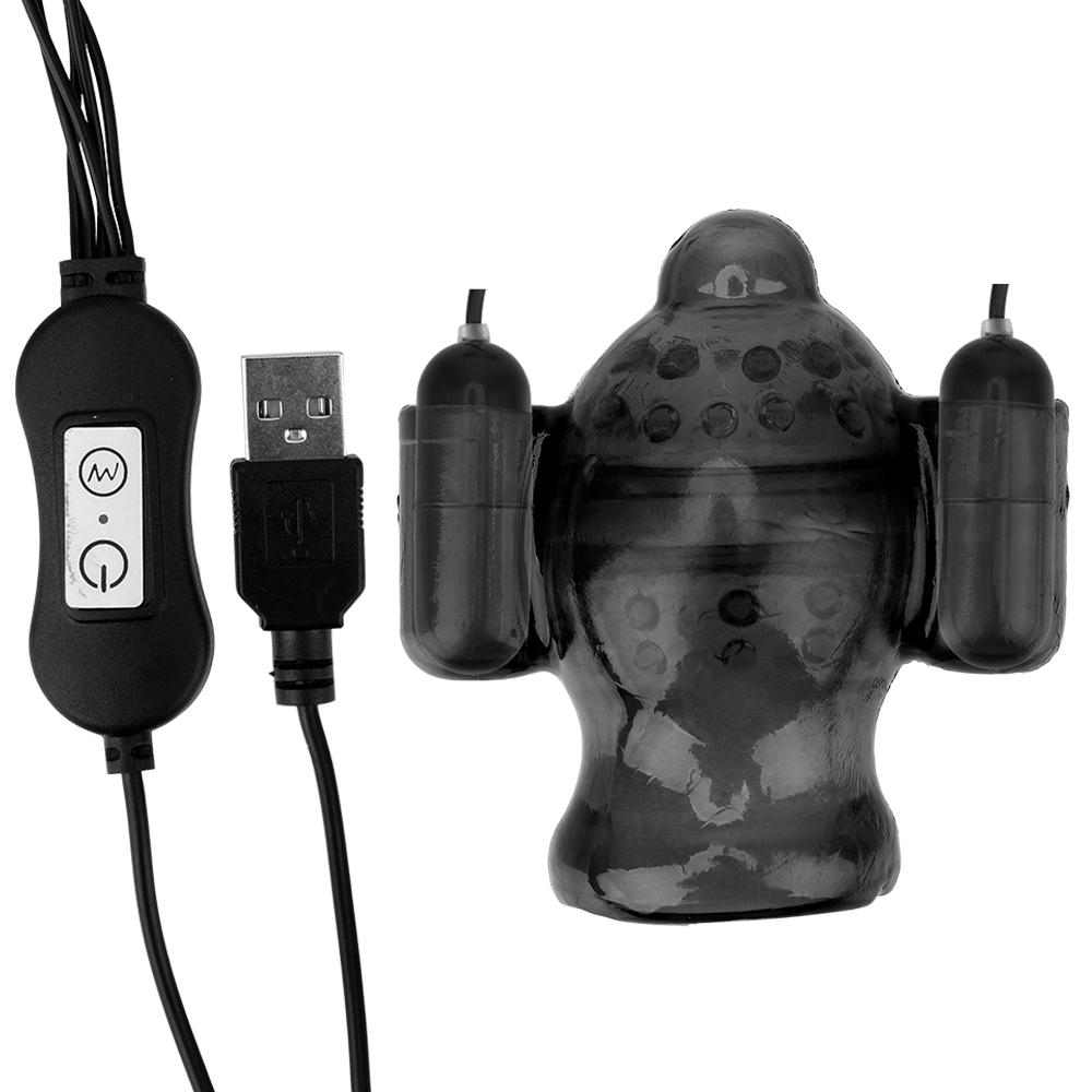 Male Masturbation Sex Toys for Men Delayed Ejaculation Penis Vibrator Penis Massager Penis Trainer Ring Glans Vibrator