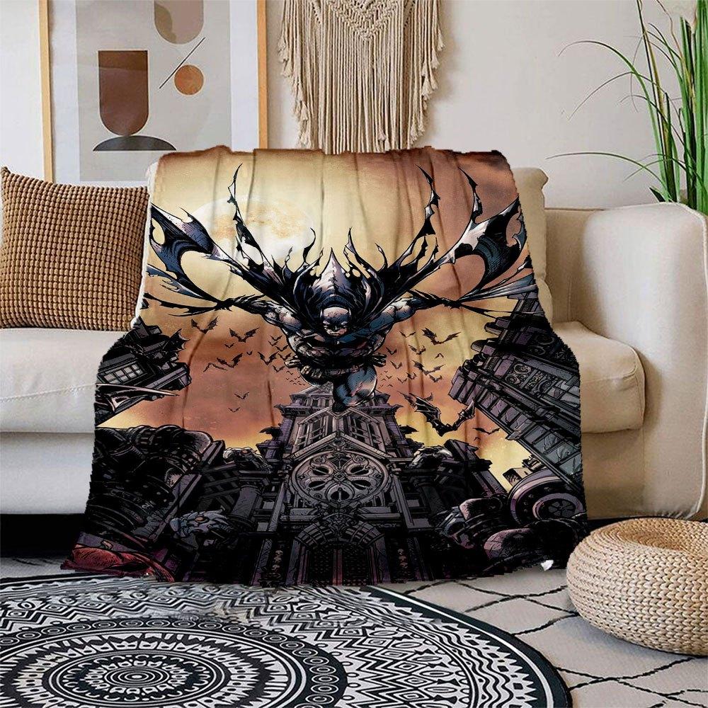 

Batman: The Dark Knight Returns Full Moon Blanket Flannel Throw Blanket for Sofa, Bed, Travel, Camping, Office, Couch, Chair 80cm×120cm