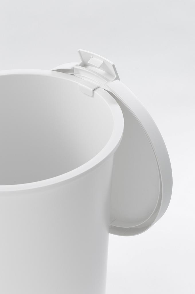 Rund Hink Papperskorg med Lock Grå 26L kcud KUDRP GY I'mD