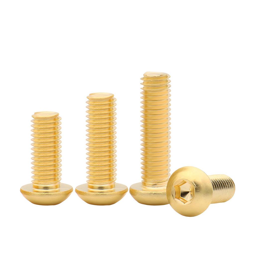 Brass Mushroom Head Hex Socket Bolt - DIN7380 (M3-M10)