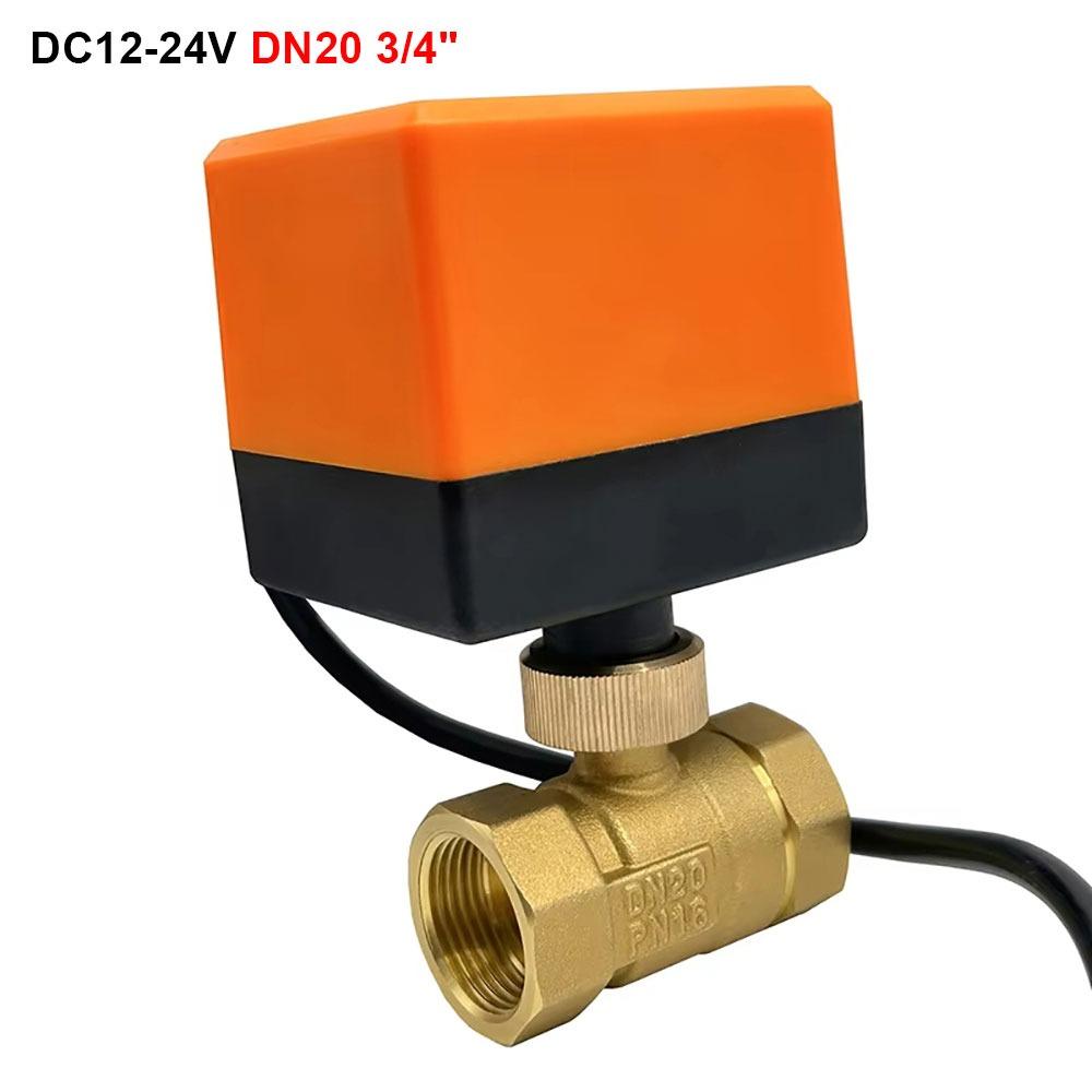 1Pcs 2-Wege-Elektrokugelhahn DN15/DN20/DN25 Messingventilantrieb Langlebiges Magnetventil