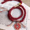 Chinese Mountain Ghost Spend Money Bracelet National Wind Tibetan Hand Woven Couplelucky Red Bracelets Bang Rope Bangles
