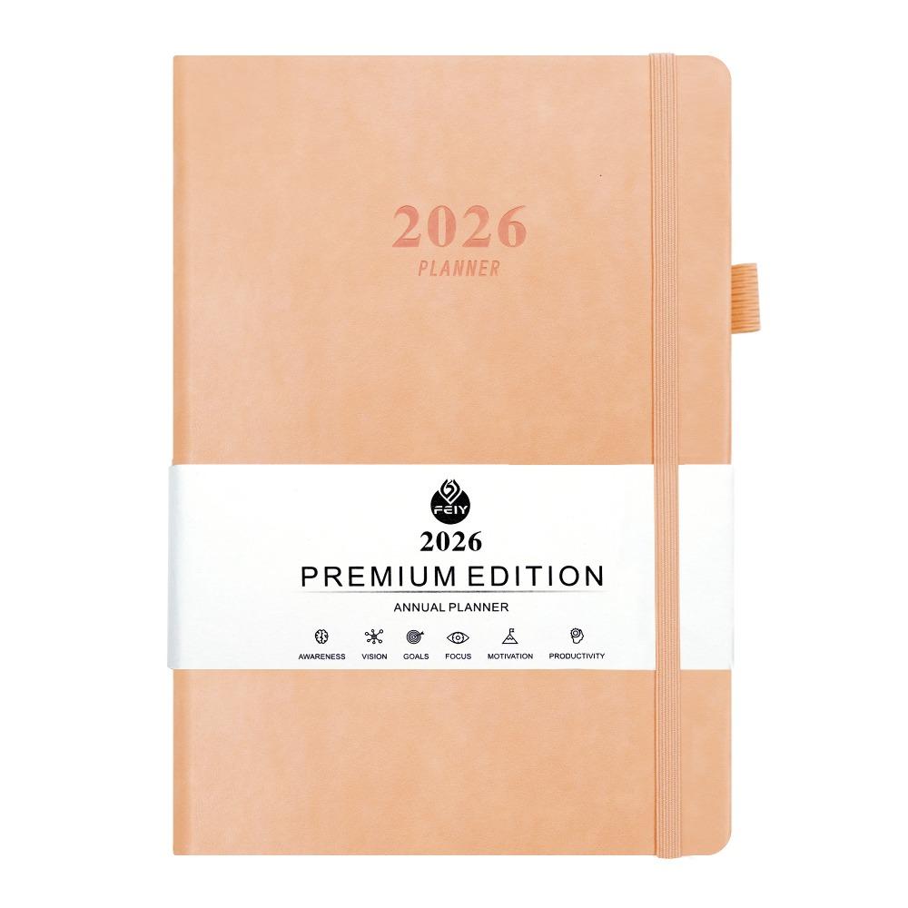 English 2026 Schedule Planner Notepad 12 Months 365 Days Efficiency Notebook  Office Supplies