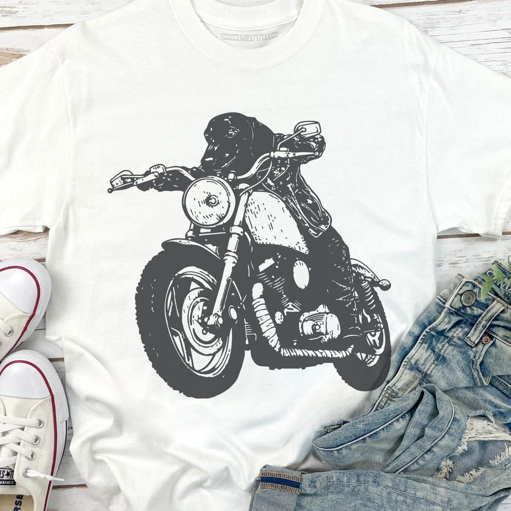 Dachshund Biker Shirt for Dog Lovers – Vintage Motorcycle Dachshund Tee – Perfect Gift for Doxie Dog Owners