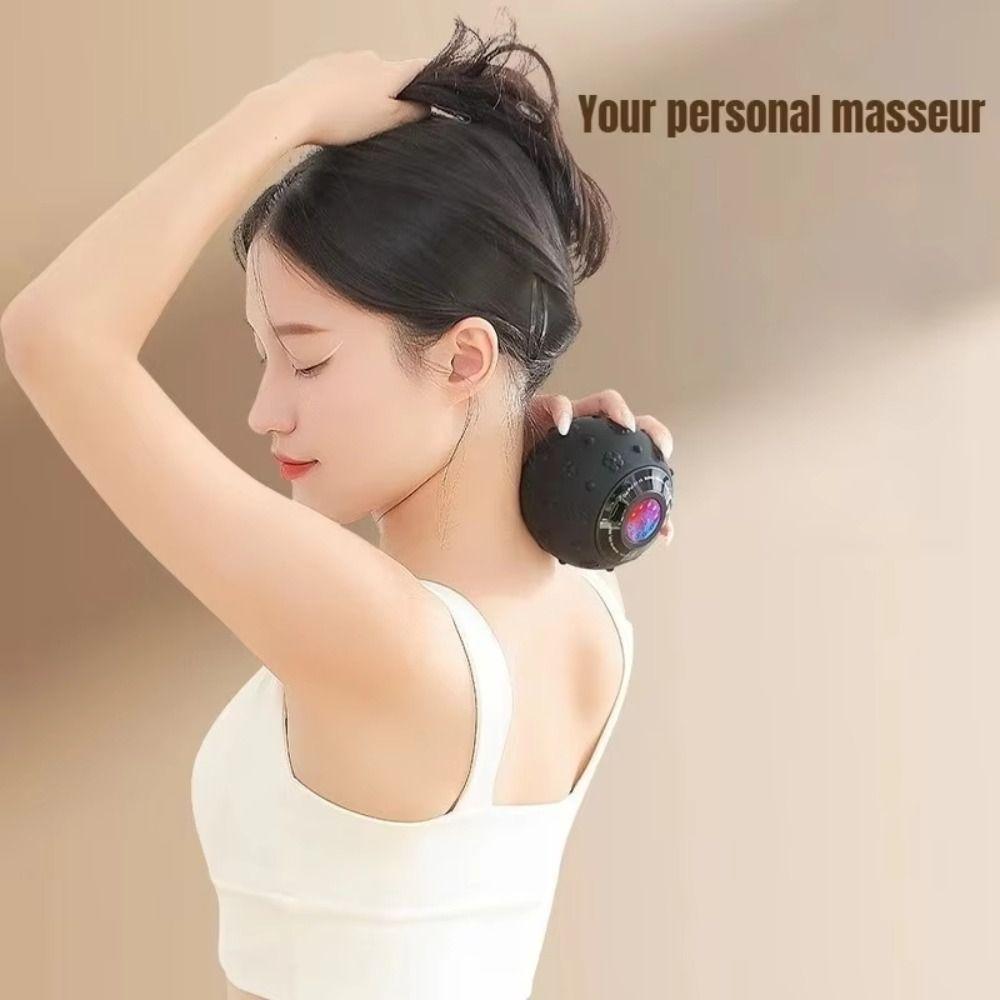 5 Gears Vibrating Massage Ball Multi-function Foam Roller Myofascial Release Tool Sport