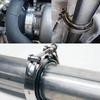 V-Band Clamp With Male Female Flange Kit Turbo Downpipe Wastegate V-Band Turbo Exhaust Pipes Car Accessories TP-1011A