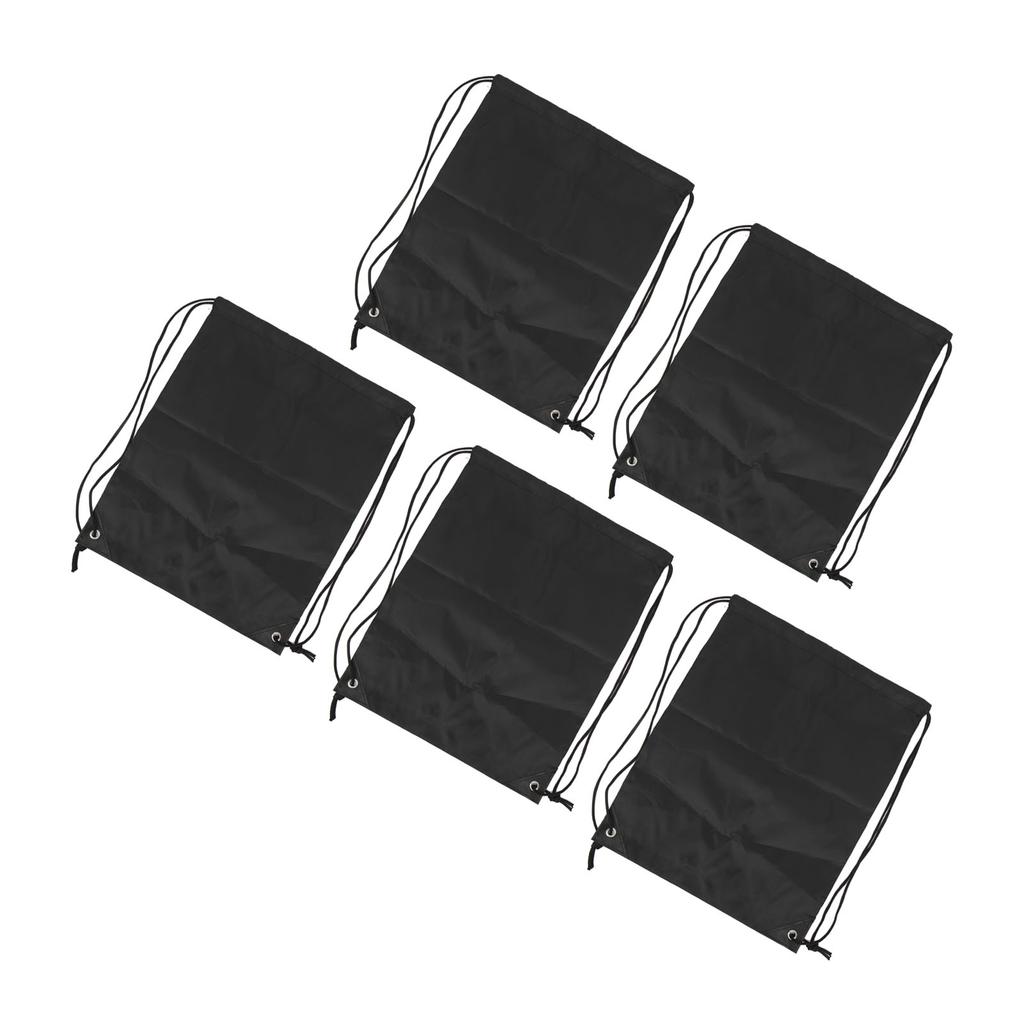 5PCS Drawstring Backpack Large Capacity Waterproof Oxford Cloth Sports Gym Packsack for Soccer