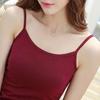 Women's Pure Cotton Black Camisole Vest – Small, Tight-Fitting, Sexy, Plus Size, Short Top for Summer/Spring.