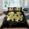 Dragon Duvet Cover King Queen Japanese Exotic Bedding Set Ancient Mythical Animal Comforter Cover 2/3pcs Polyester Quilt Cover
