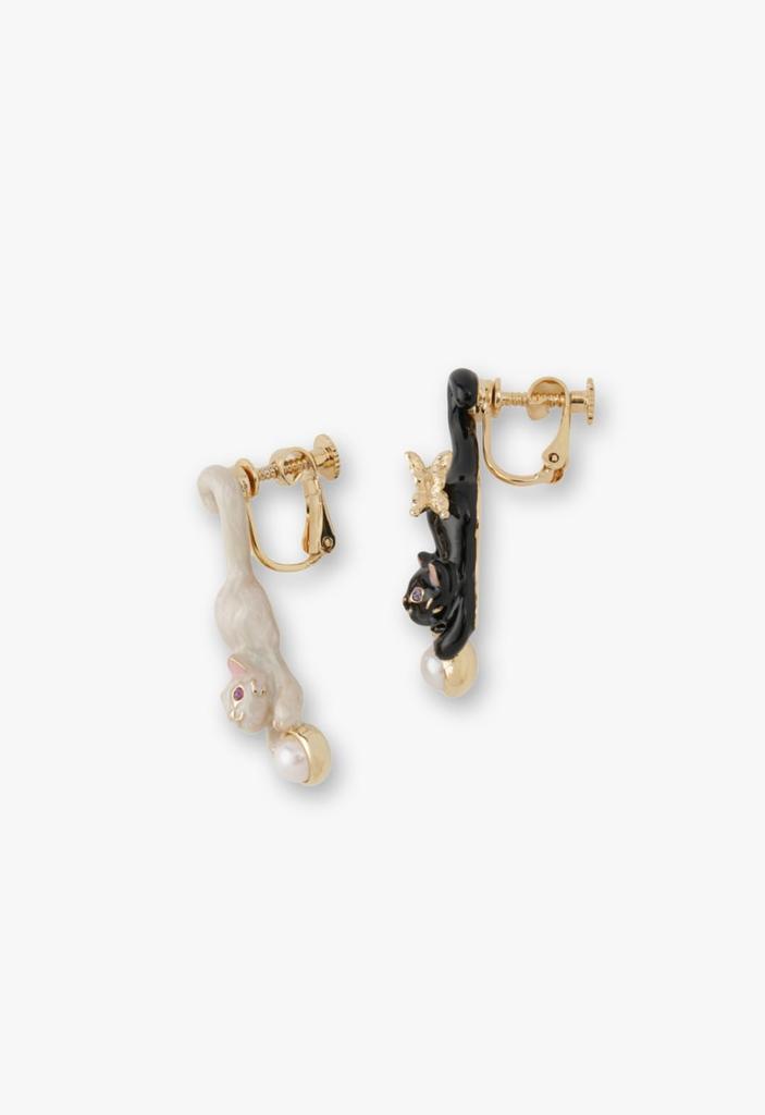 Cat Motif Earrings SAME1503 XX [Anna Sui]