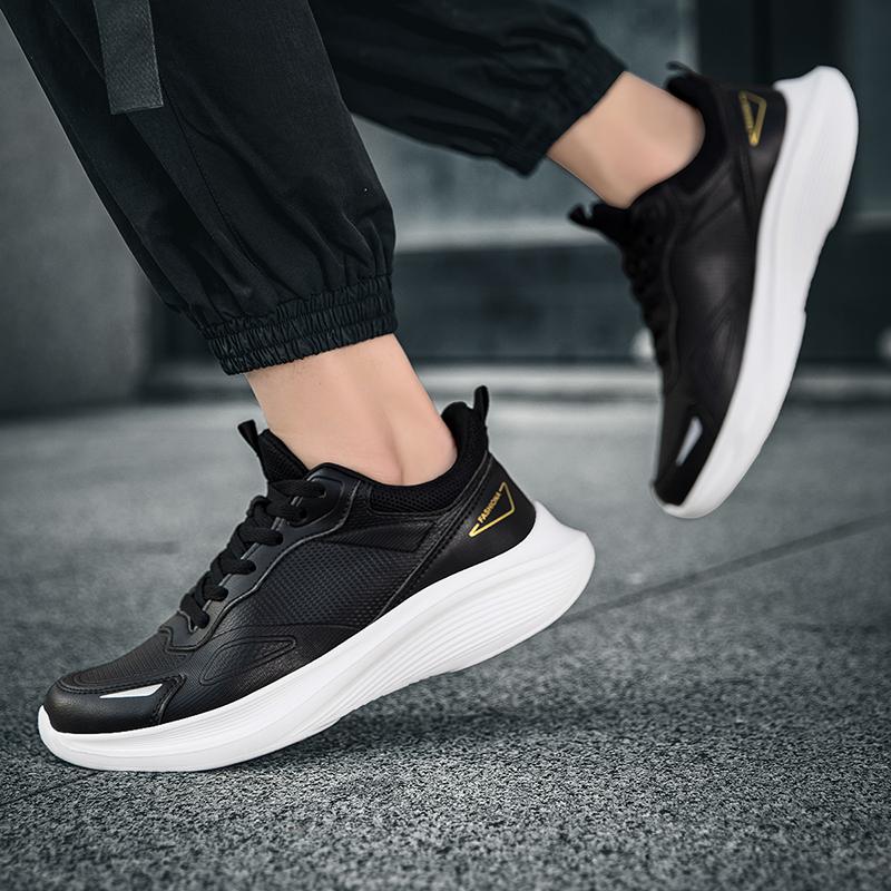 White men's sports shoes Comfortable and versatile minimalist style Leisure Outdoor Street Daily Casual  height increasing shoes