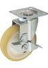 TRUSCO Pressed Silent Caster with Swivel Stopper, 125, TXUJB-125