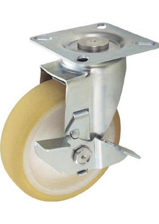TRUSCO Pressed Silent Caster with Swivel Stopper, 125, TXUJB-125