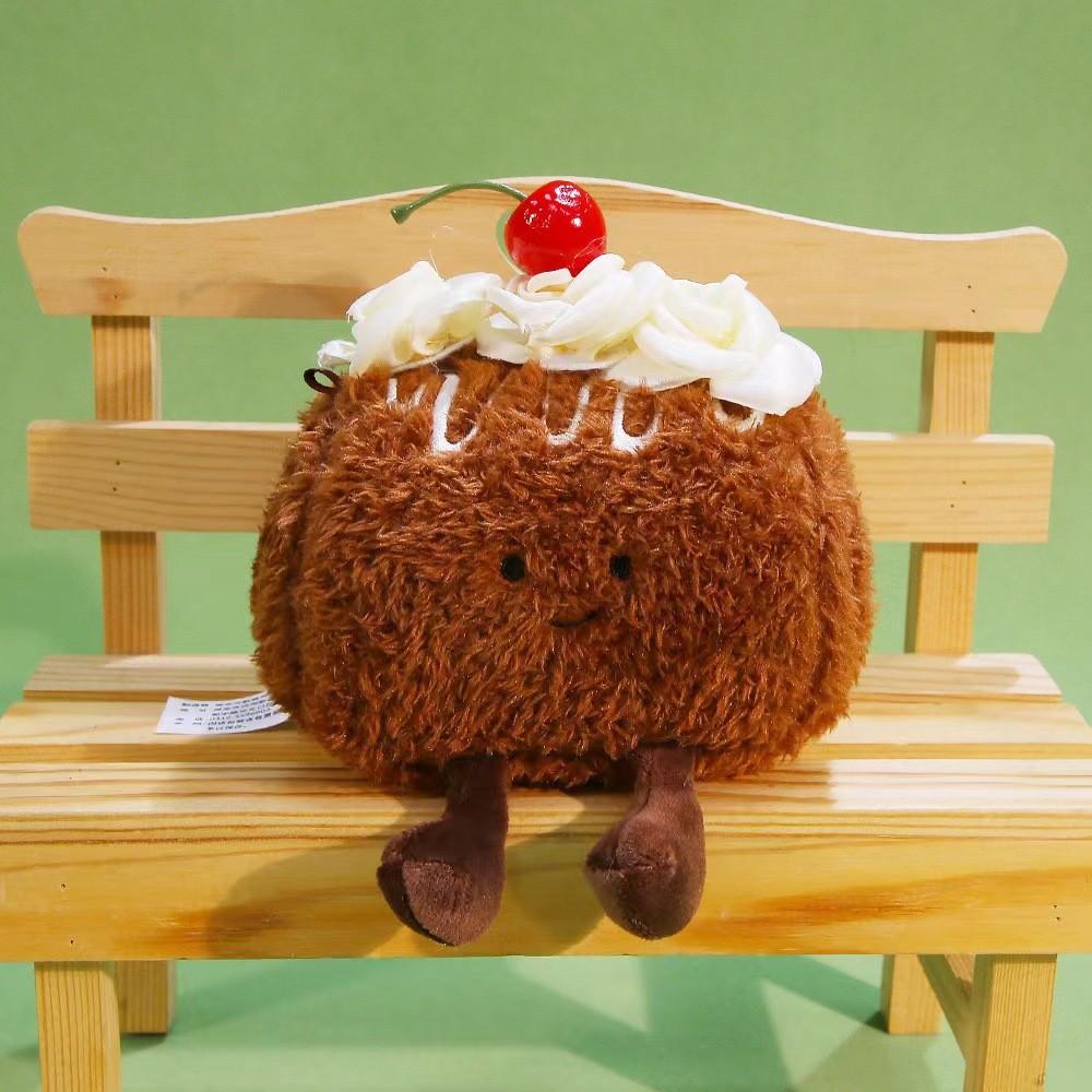 Plush Cake Toy Gift For Girlfriend And Friends With Polyester Fiber Softness