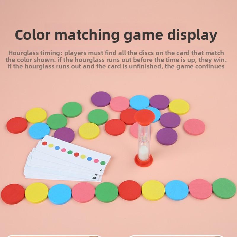 Shape Wooden And Color Recognition Memory Puzzle Toy For Kids Early Educational