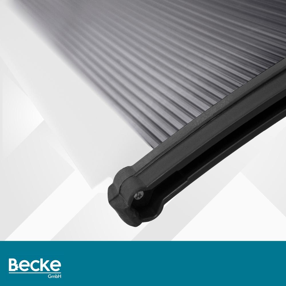 Door canopy 150 x 80 cm gray