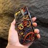 Cool Graffiti Mechanical Pattern TPU Basic Phone Case for iPhone 16 15 Pro Max 16E 14 13 12 11 XS X XR 7 8 Plus Hard Back Cover
