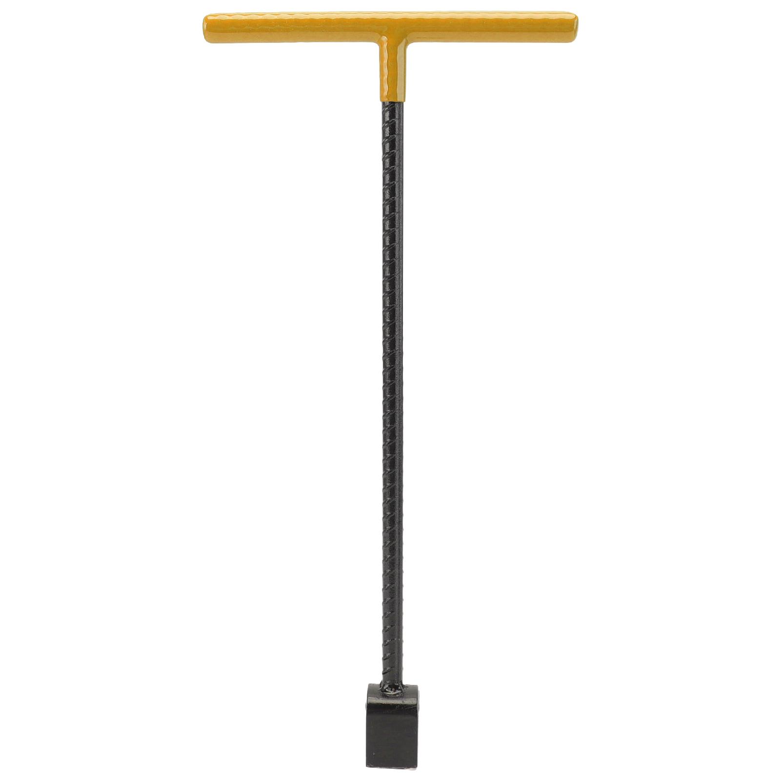 

Steel Water Meter Key Wrench Multifunction T Handle Curb Key With 4 Way Utility Tool for Valves Faucets Yellow жёлтый