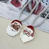 Santa Claus Necklace - Handmade Acrylic Pendant Cord, Personalized Christmas Sweater Chain
