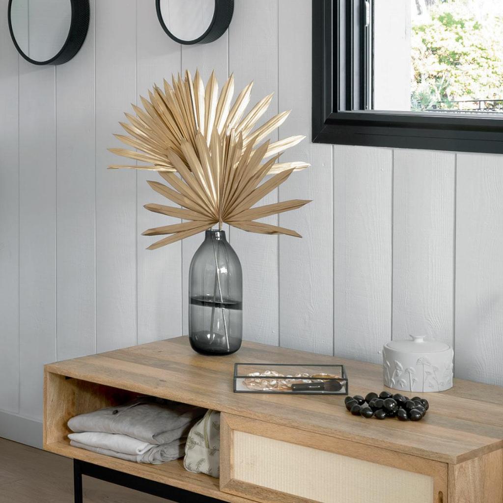 GLASS VASE Line 30 cm AMBER Scandinavian