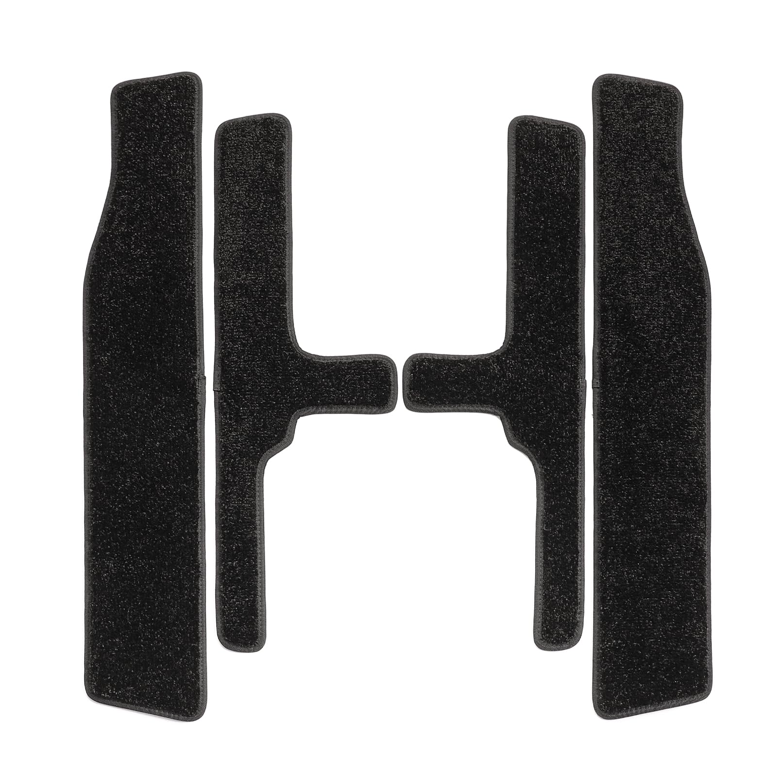 

Compatible with Honda Step WGN Side Entrance Floor Interior Car Floor Set of 4 (6th Generation, RP6, RP7, RP8) (2022-Present Models) - Steps, Mats, чёрный