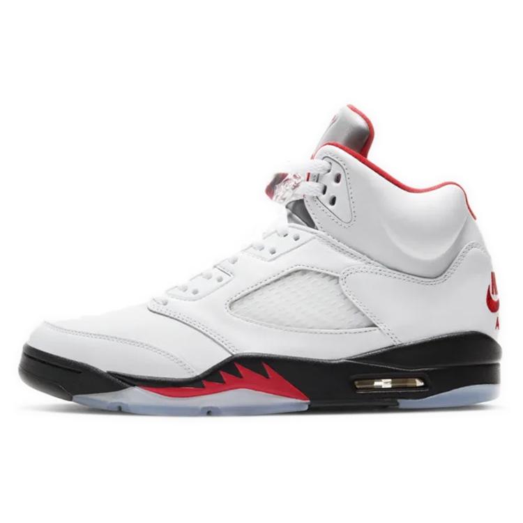 

Новые Jordan Air Jordan 5 Retro Fire Red Кожаные Удобные Повседневные Высокие Баскетбольные Кроссовки Унисекс Издание 2020 года DA1911-102 41