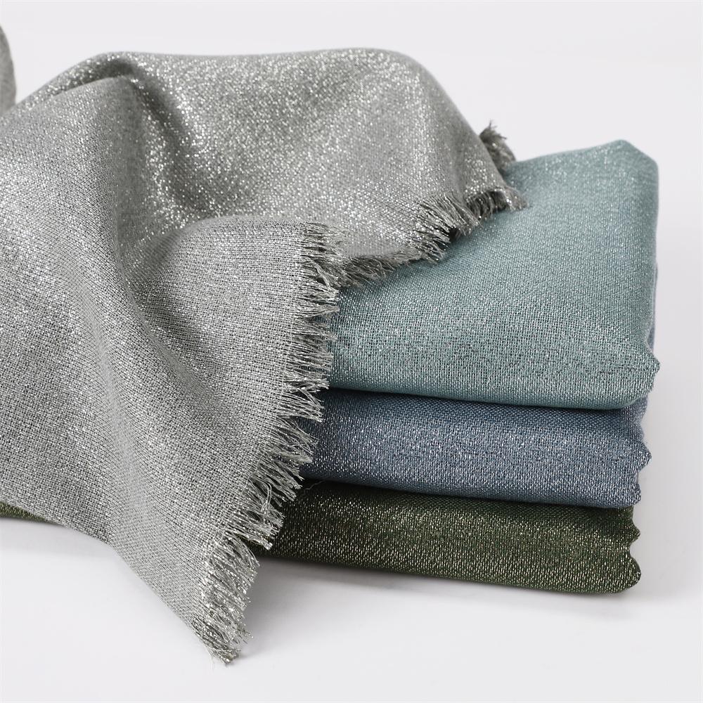 New Gold Glitter Rayon Cotton Hijab Tassel Shawl Wrap Solid Color Muslim Headscarf Shimmer Party Headband Soft Islamic Turban