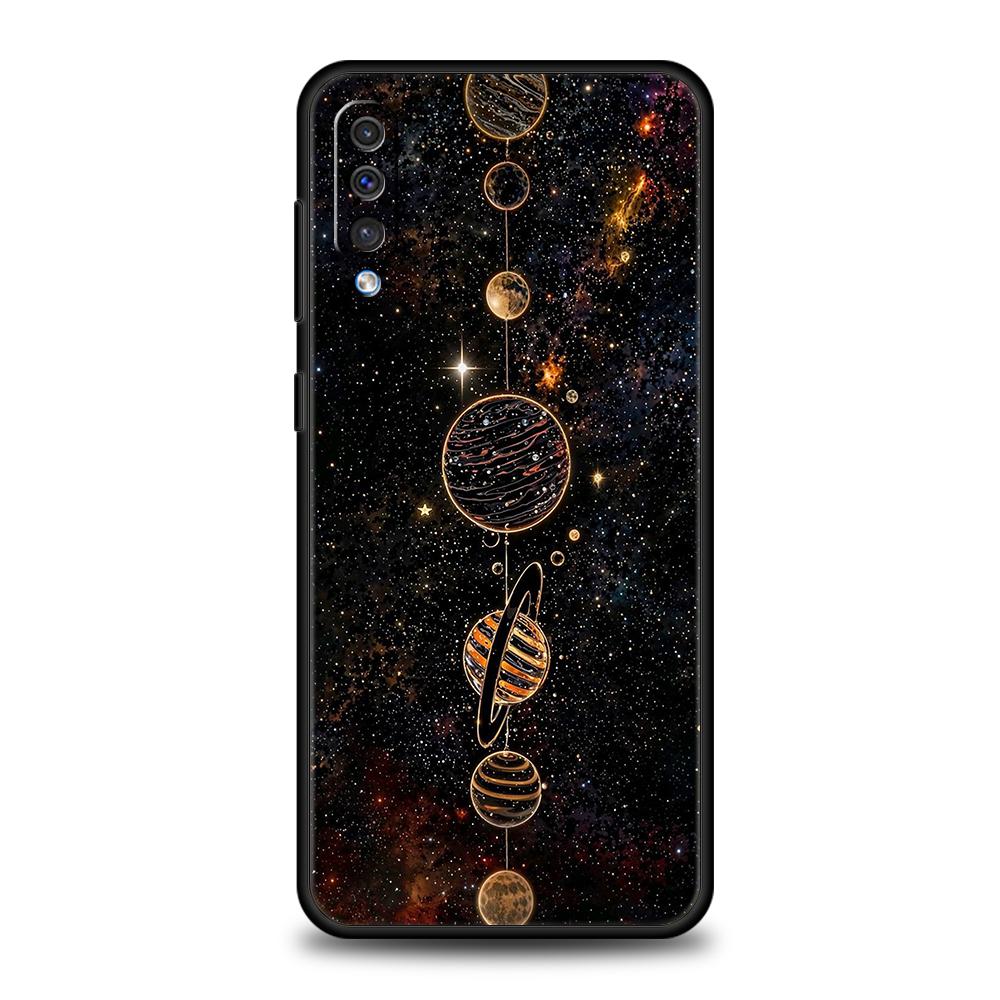 Starlit Sky Planet Space Art Phone Case For Samsung A56 A36 A26 A24 A16 A14 A12 A32 A50 A70 A22 A40 A34 A54 A42 A52 5G A06 Cover