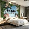Spy Family Wall Tapestry Aesthetic Wall Hanging Printed Fabric Blanket Decorative Tapestries For Bedroom Living Room Home Decor