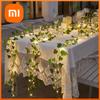 10M/5M/2M Green Leaf Fake Plants String Light Battery Powered Waterproof String Light For Wall House Room Office Birthday Decor