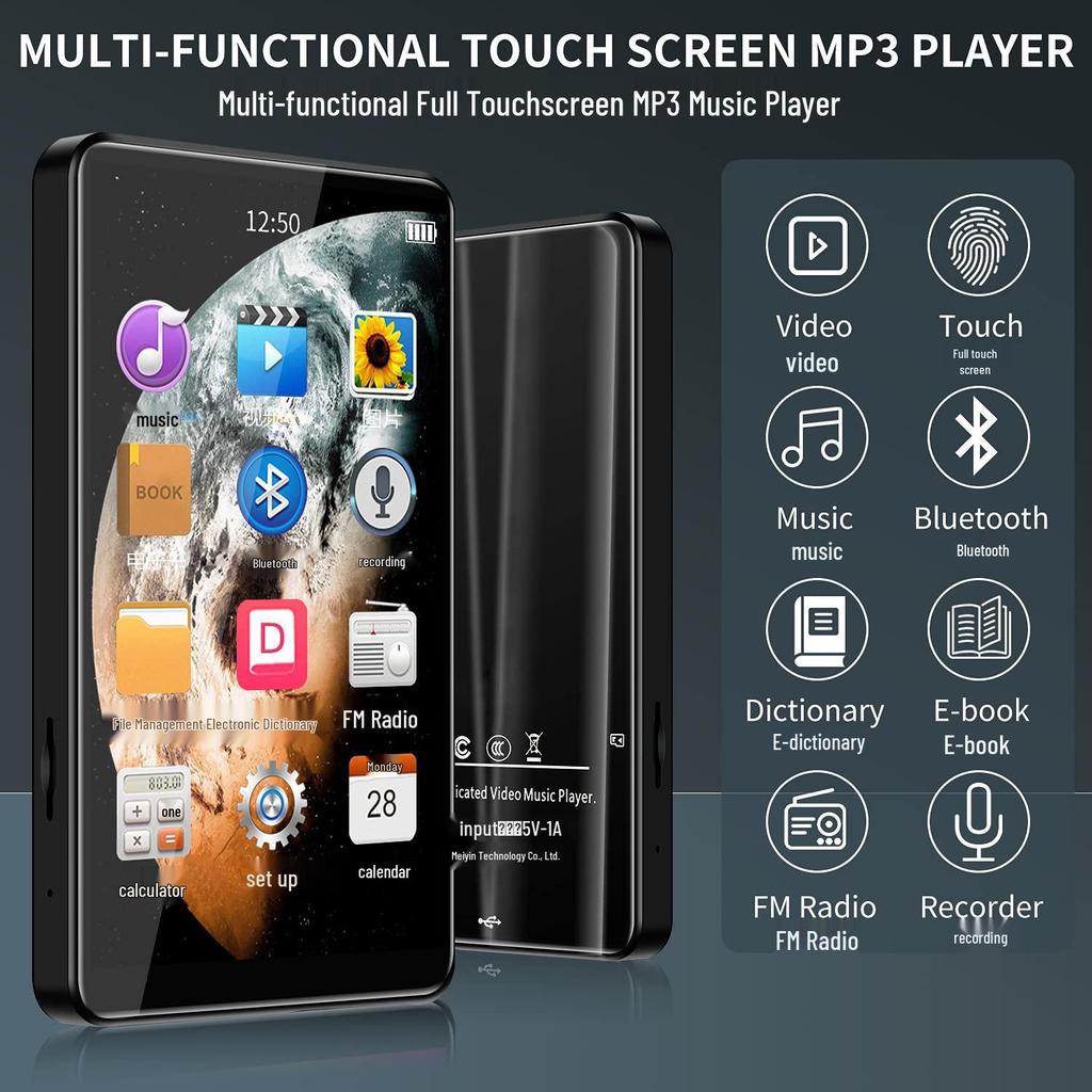 4.0-inch Full-Screen Bluetooth MP3/MP4 Music Player, Lossless Student Edition