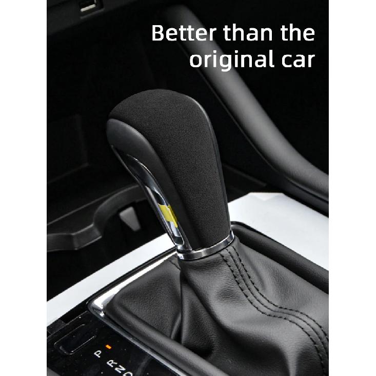 Para Mazda CX-30 DM AXELA 2019-2024 Accesorios para Coche Funda Protectora de Palanca de Cambios de Gamuza Marco Protector Decoración Interior