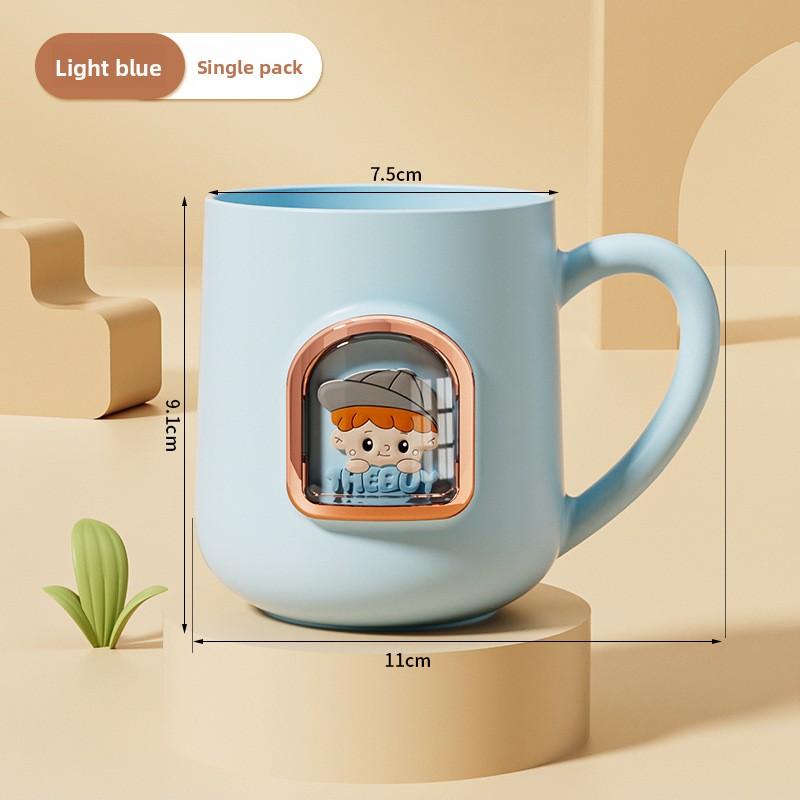 

Милый мультяшный детский домашний противоударный держатель для зубных щеток, стакан для детских туалетных принадлежностей Blue Boy