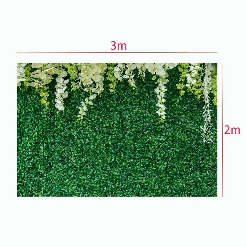 Green Leaf Backdrop Curtain Floral 3D Wedding Birthday Party Background Props