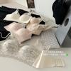 French Gentle Pure V-Neck Lace Underwear Women's Sexy Thin Steel Rim Gathering Anti-Sagging Traceless Bra Cover
