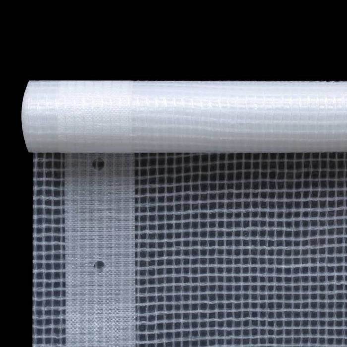 VidaXL Bâche Leno 260 g/m² 3 x 10 m Blanc