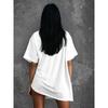 Western Style New Fashion Casual Loose Print round Neck Cotton T-shirt Top Printed T-shirt Top
