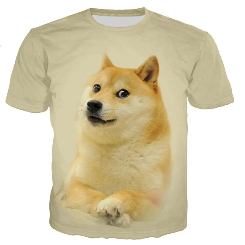 

Детская забавная футболка с 3D-принтом животного, летняя футболка с коротким рукавом в стиле Харадзюку, топ с круглым вырезом, футболка с рисунком кота и вселенной «Звездное небо» 160