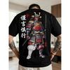 Samurai Legend, Men's Casual Sport Streetwear Y2K Japanese Style Trendy Street Samurai Legend Cool Pattern Print Trendy Short Sleeve T, Plus Size