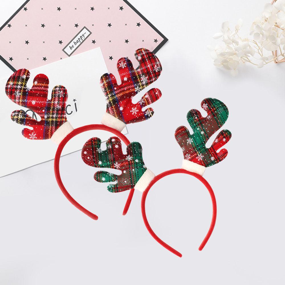 Headband Elegant Christmas With Festive Reindeer Antlers Crafted For Holiday Gatherings