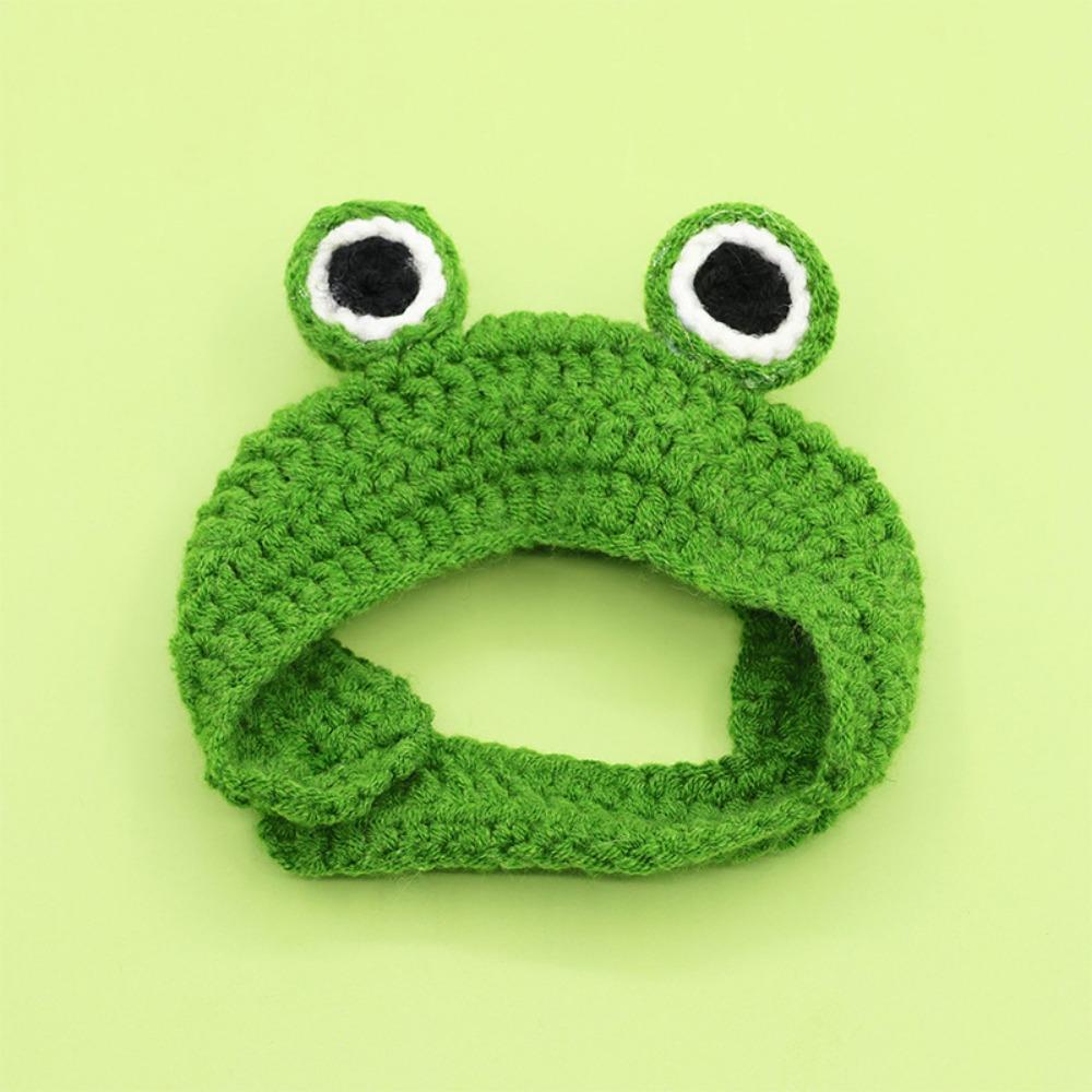 Refined Style Knitting Wool Cat Hat Cute Design Elastic Knitted Hat Photo Props Pet Hat Party Photo Shoot