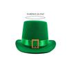 Irish Saint Patricks Day Shamrock Hat Funny National Day Hat Personality Carnivals Party Christmas Adult Flat Top Hat