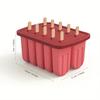 1pc Silicone Popsicle Mold, Designed In Sets of Ten, with 50 Wooden Sticks Sent Out