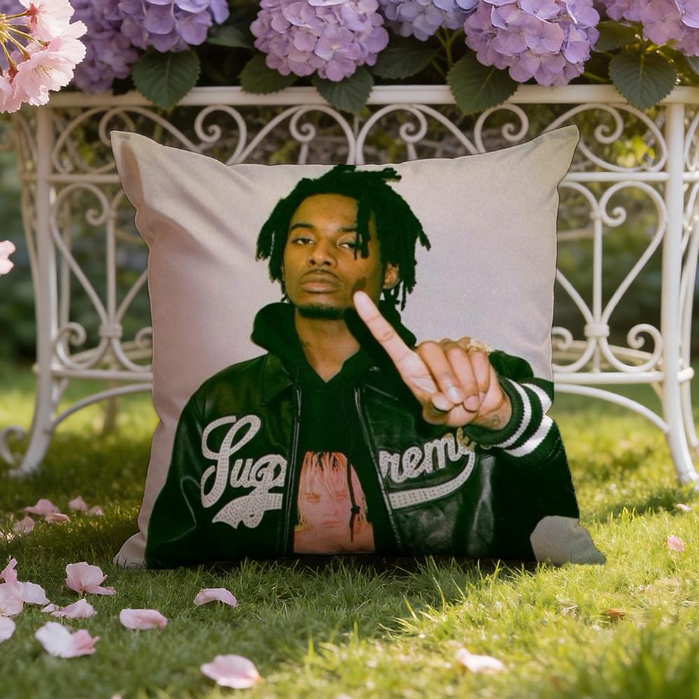 P-Playboi CartiS Cushion Cover Home & Car Dual-Scene Pillow Cover: Reversible for Premium Comfort