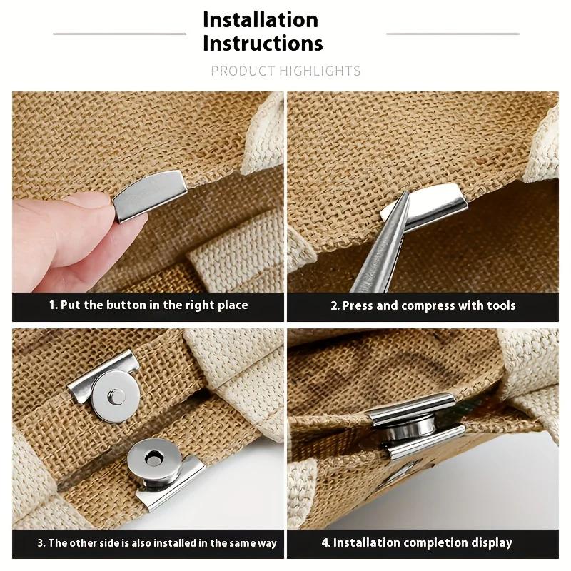 1Pairs of Snap Fasteners, Seamless Mounting Buckles, Professional Quick Fasteners Specially Designed for Clothing, Luggage