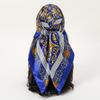90x90CM Square Scarf New Luxury Design Popular Silk Style The Four Seasons Scarves Women Sunscreen Beach Kerchief Hijab