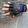 1 Pair PU Leather Skull Punk Black Driving Motorcycle Biker Fingerless Gloves Mens Womens Gloves Gift